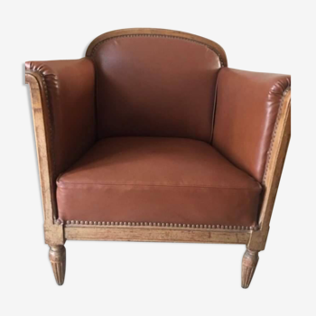 Leather armchair years 50