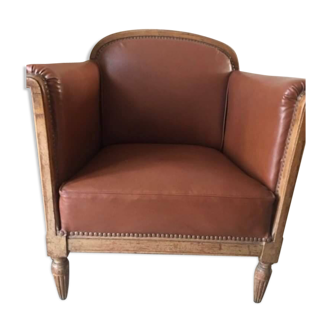 Leather armchair years 50