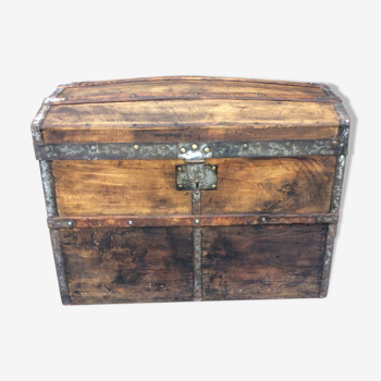 Authentic carriage trunk end 19 th century