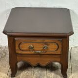 Table basse bout de canapé en noyer style louis Philippe