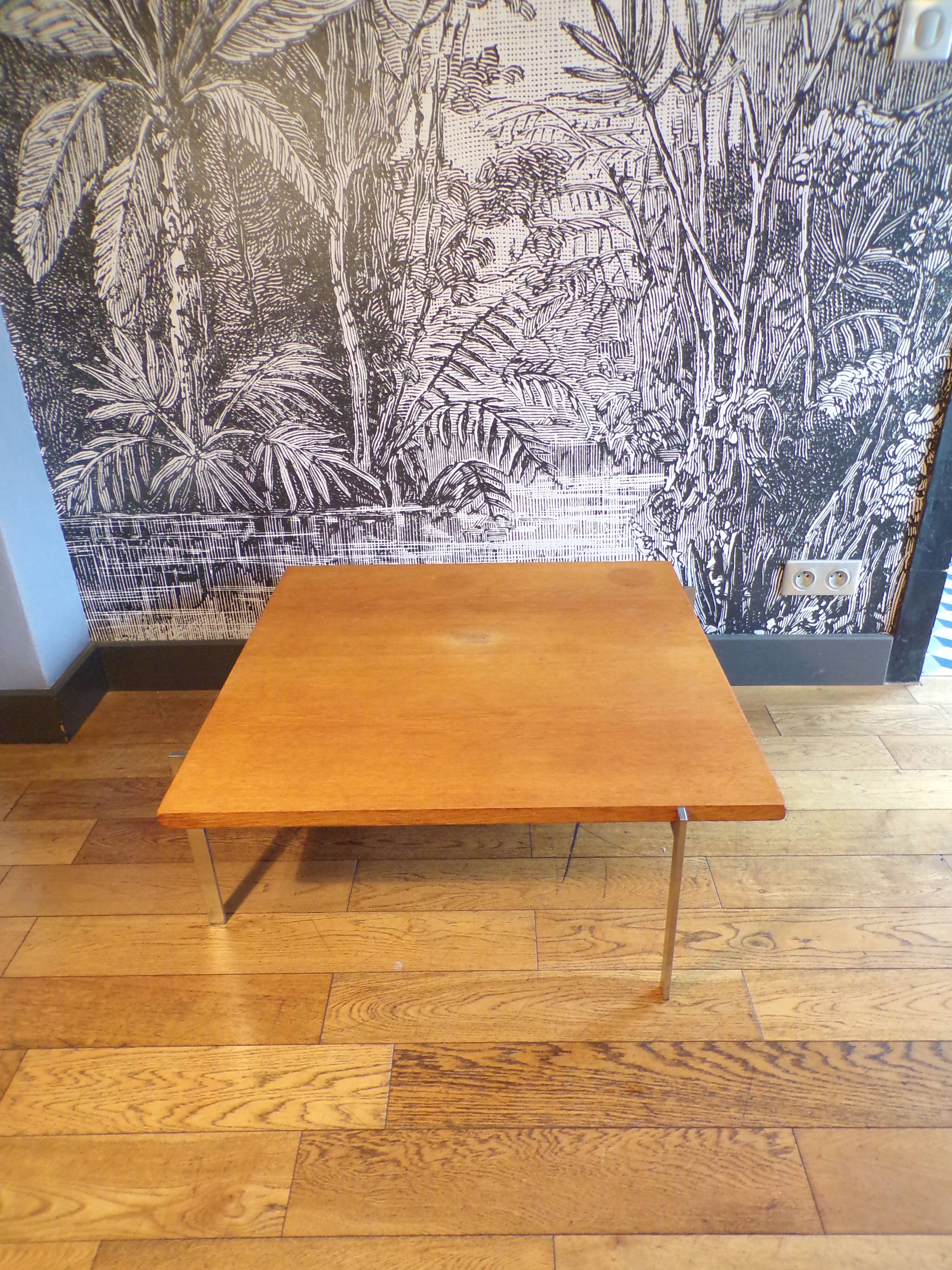 PK61 coffee table with ash top by Poul Kjaerholm for E.Kold Christensen