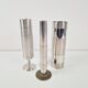 Brutalist Sculptural Metal and Brass Vases from BMF, Germany, 1960s, Set of 3