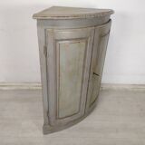 Rustic patinated corner cupboard
