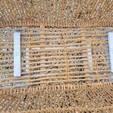 Wicker cradle on wheels, late 19th century