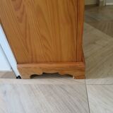 Beautiful bookshelf - solid pine - 5 shelves - country style - natural colour