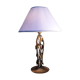 Iron-style lamp with bronze patina