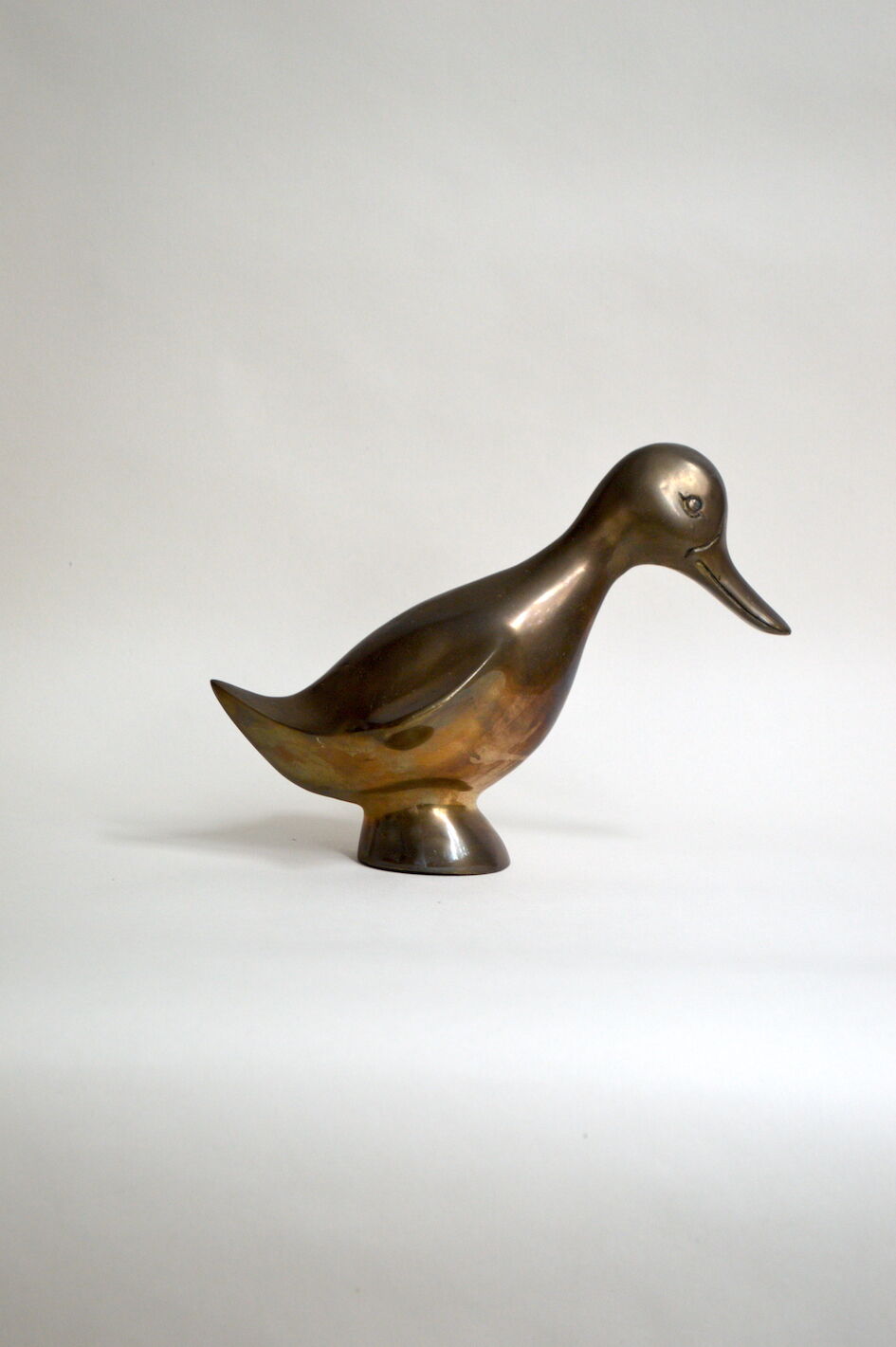 Vintage brass duck