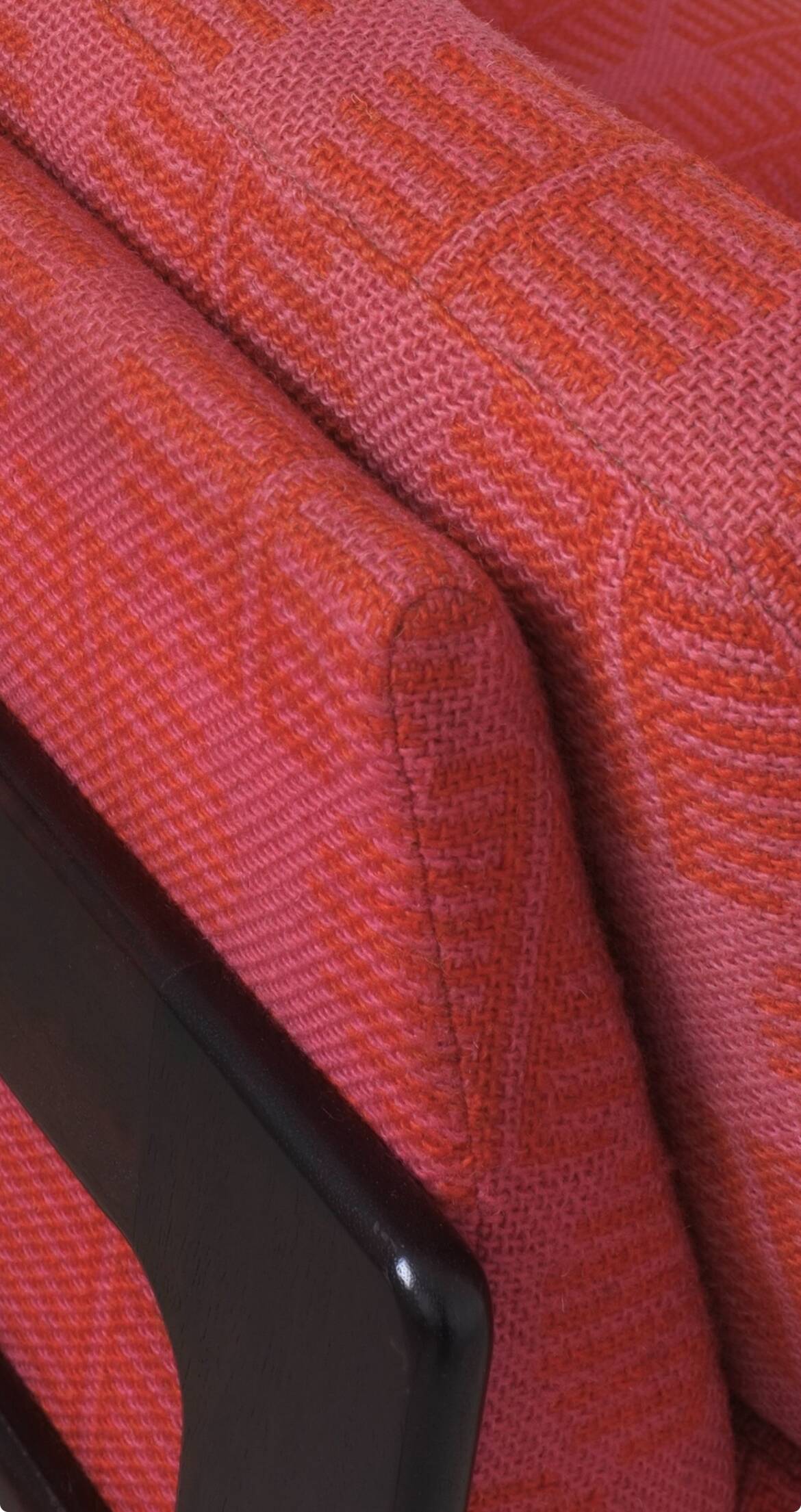 Ensemble de canapés bas modulables fuchsia style années 60