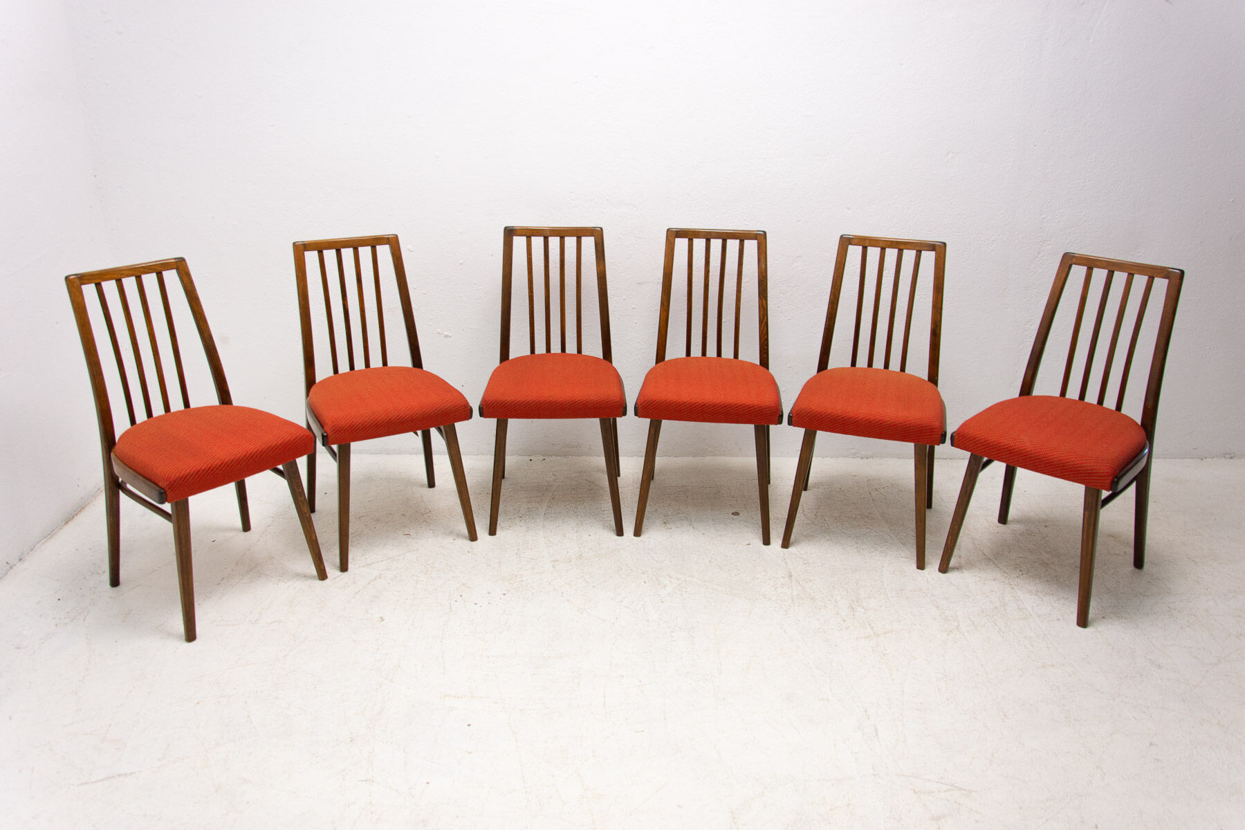 6 mid century dining chairs by Jitona, 1970s