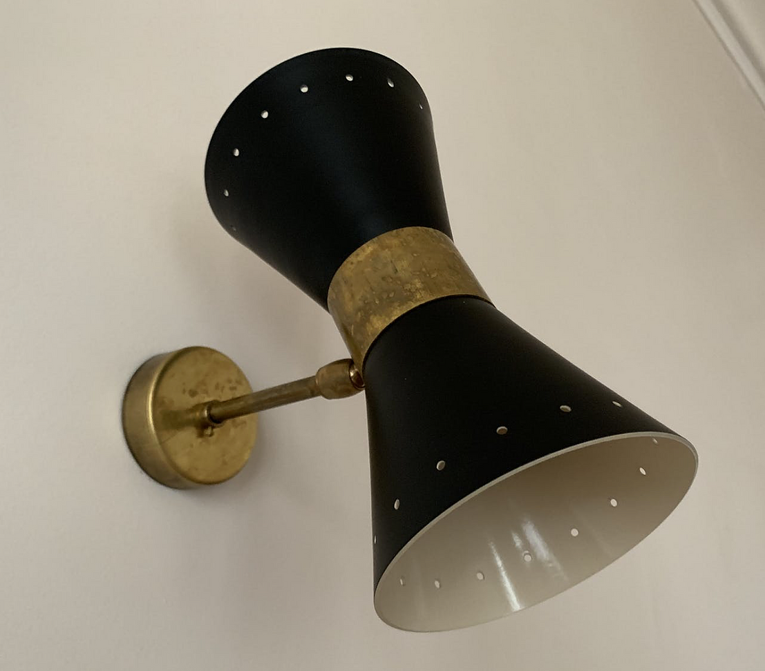 Wall lamp diabolo black