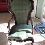 Louis Philippe style shepherdess armchair