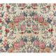 Turkish  Oushak vintage hand-knotted floral green rugs bordered 176x205