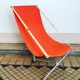 Orange detachable transamac seat circa 1955 by Lafuma