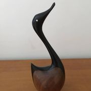 Wooden swan: 3 different types of wood (ebony, mahogany and other exotic wood)