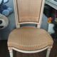 4 covered chairs