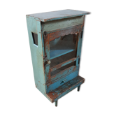 Ancien meuble d'appoint vitré en teck