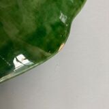 Plat centrepiece of gadroons in glazed clay from Biot 1960