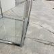 Etagere vitrine à colonne chromé design- 1970s