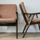 Pair of Boomerang armchairs, Thonet edition, circa 1960