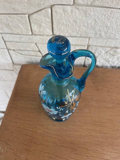 Early century blown glass carafe.