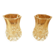 Pair Cristal D'Arques Vase Vintage Cut Crystal #B063