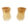 Pair Cristal D'Arques Vase Vintage Cut Crystal #B063