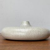 Postmodern minimalist ceramic vase in an organic shape by Asa Selection, 1980s.