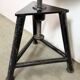 Black Industrial Workshop Swivel Stool, 1960s