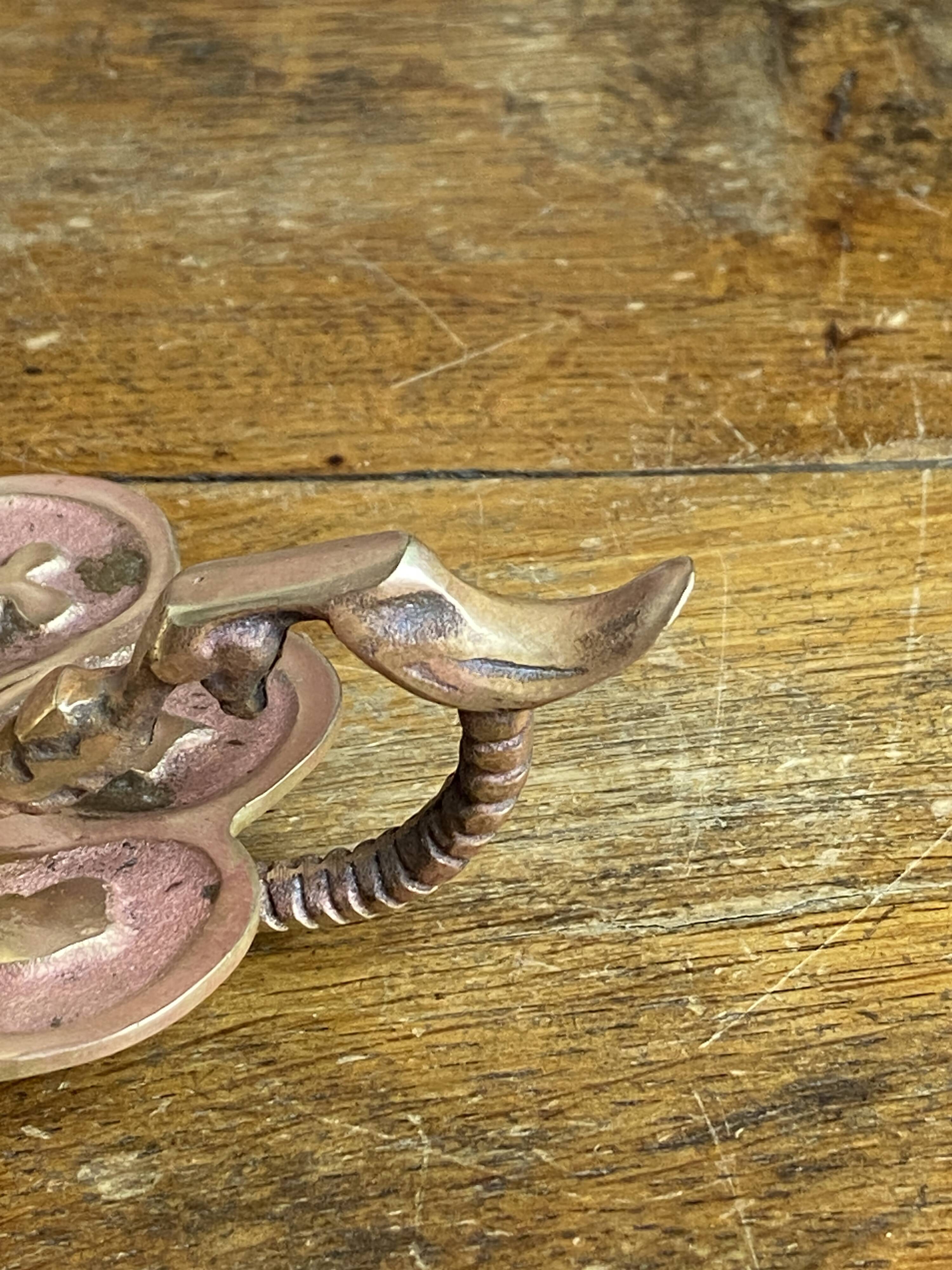 Bronze candlestick, card game decoration