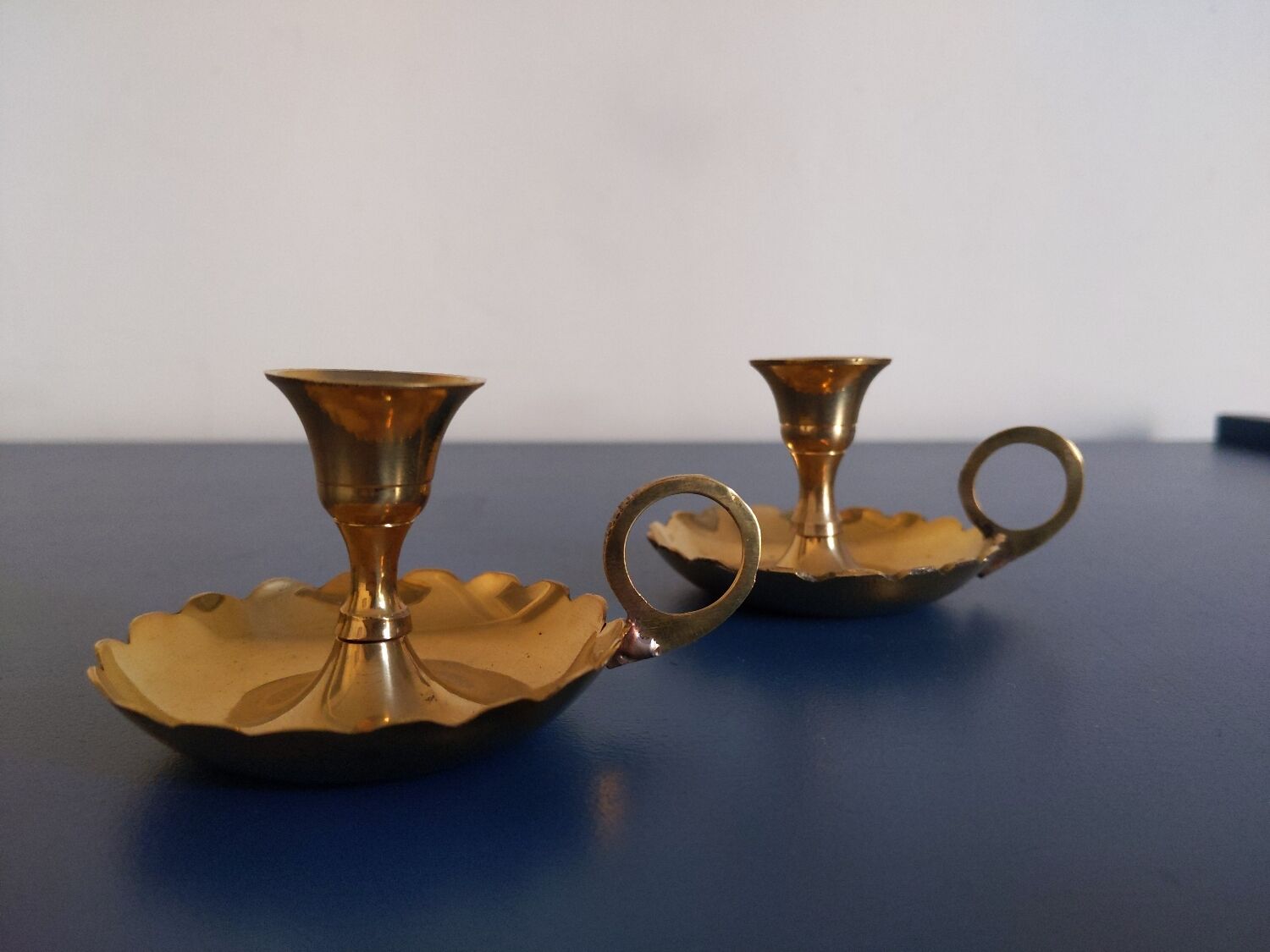 Pair of candle holders