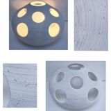 Organic style plaster lamp