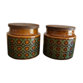 Set of two jars, Hornsea candy boxes