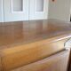 Vintage wooden refrigerator cabinet 2 doors