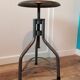 Tabouret industriel à vis