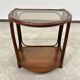 Bamboo side table in Mid-Century Modern style by Gervasoni