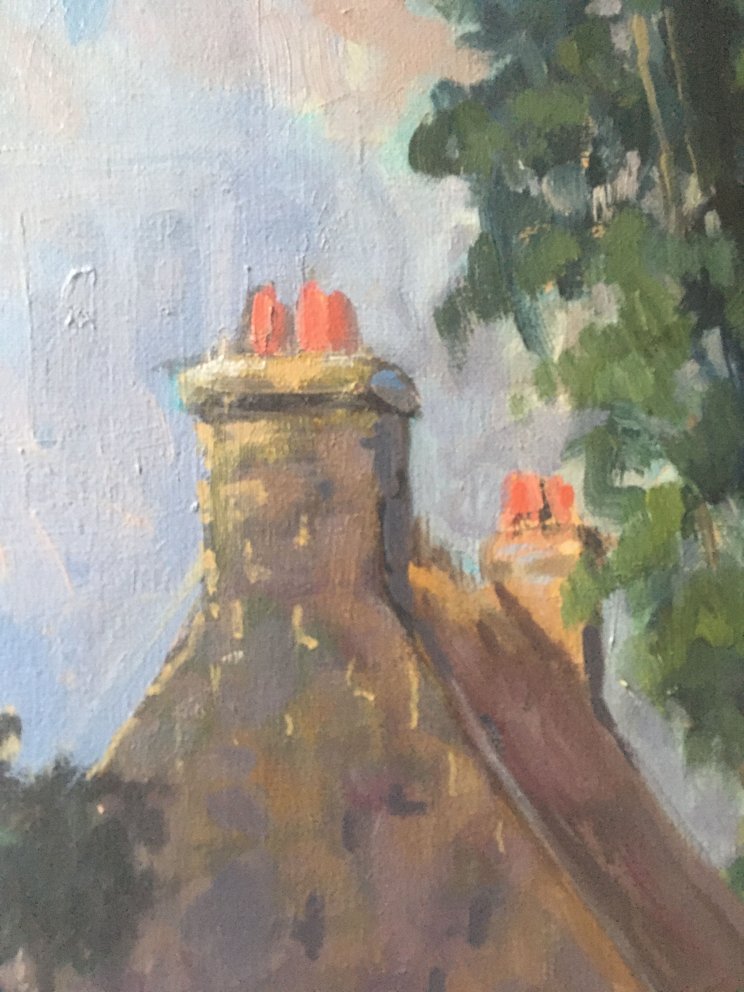 Oil on canvas landscape