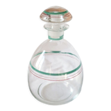 Round glass bottle decanter