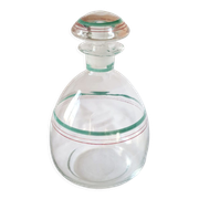 Carafe flacon  rond en verre