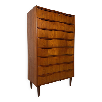 Commode danoise d'origine en teck, grande taille, vintage années 1960