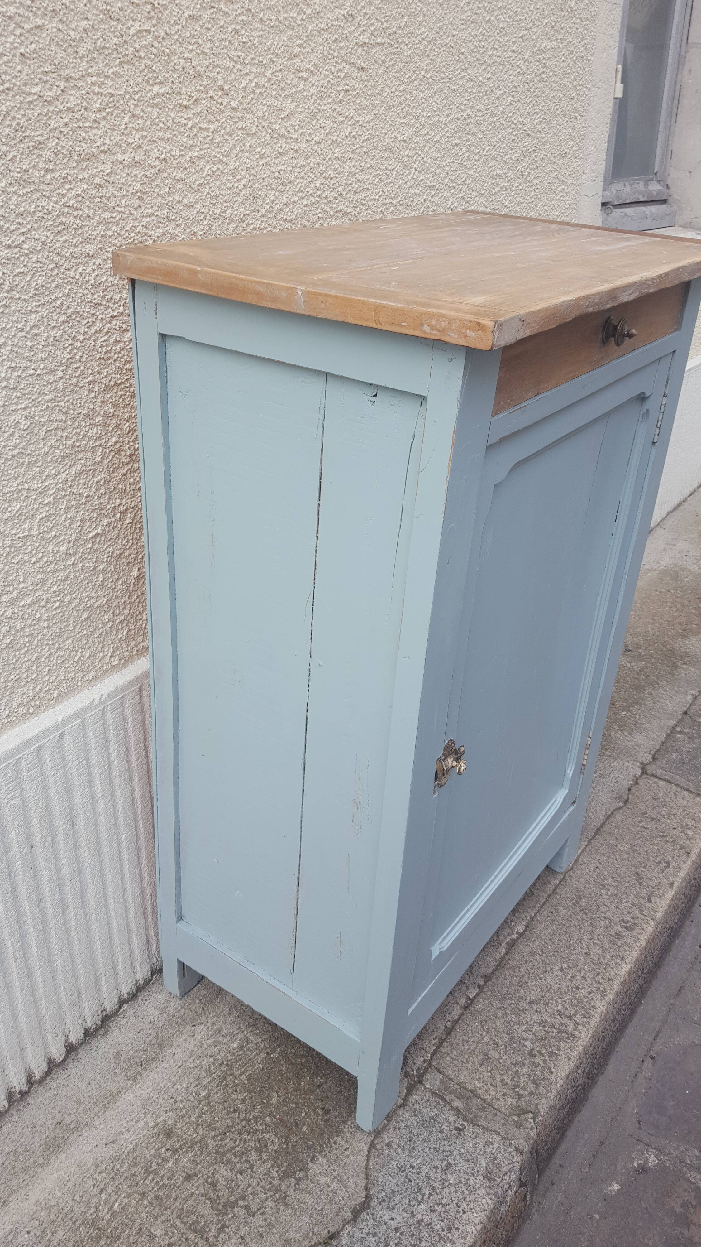 Parisian buffet wood and pastel