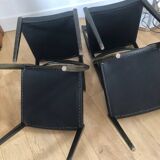 Série 4 chaises vintages style scandinave