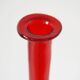 Italian blown glass bottle red EMPOLI