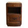 Antique Art Deco bedside table in wood and marble