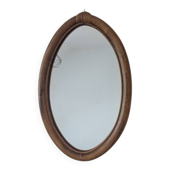 Vintage rattan mirror