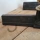 Pair of cast iron and brass chenets