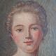 Portrait of Madame de Pompadour as Diana after Nattier painting HST