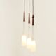 Suspension Drop triple by Uno & Östen Kristiansson for Luxus, Sweden.