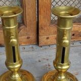 Pair of brass candlesticks