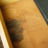 Convenient feet compass wood tinted teak 1950