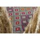 Vintage Turkish Oushak Handmade Wool Cotton Purple Area Rug 165x244